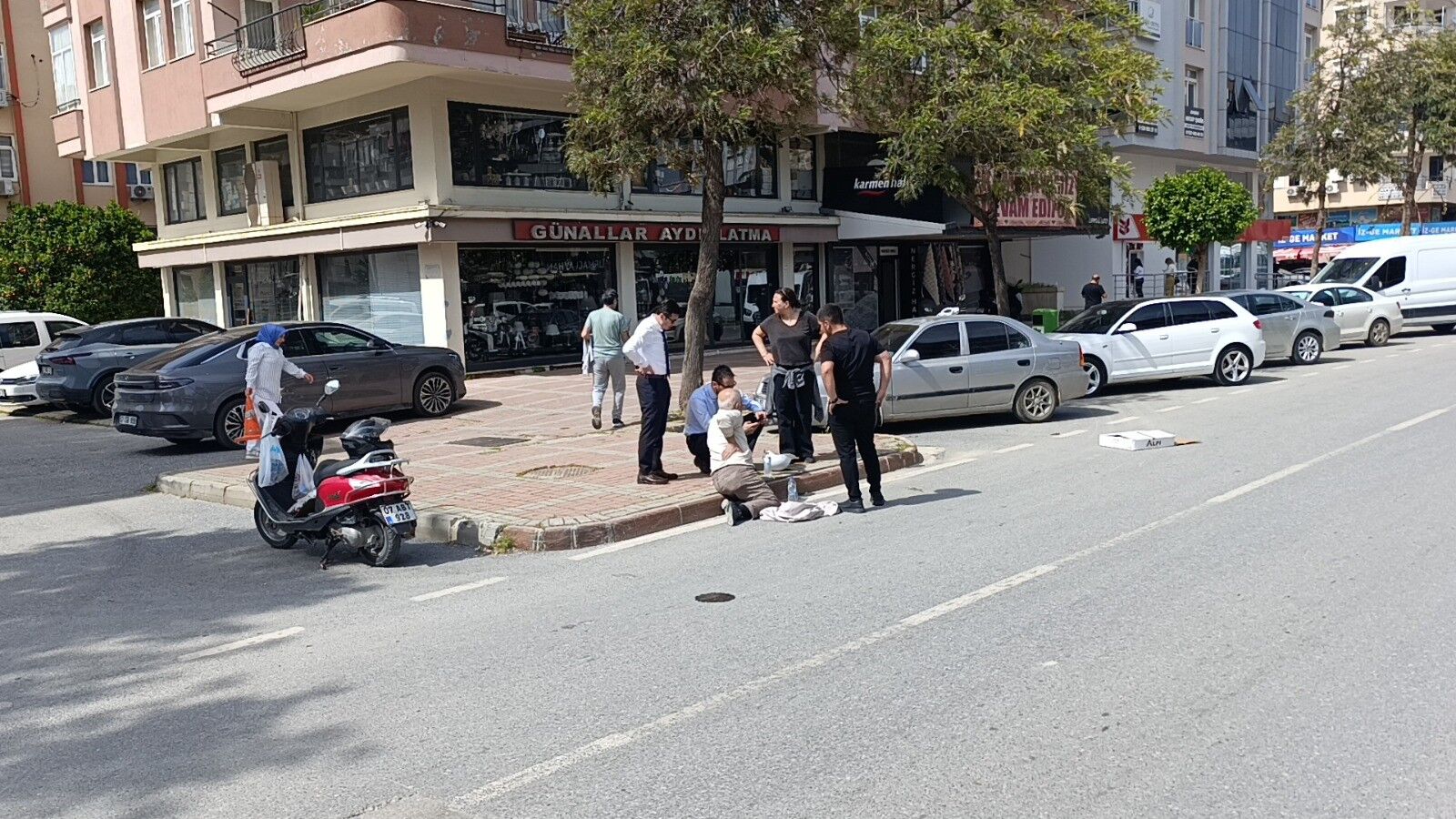 Antalya Motosikletli Yaralandı (2)