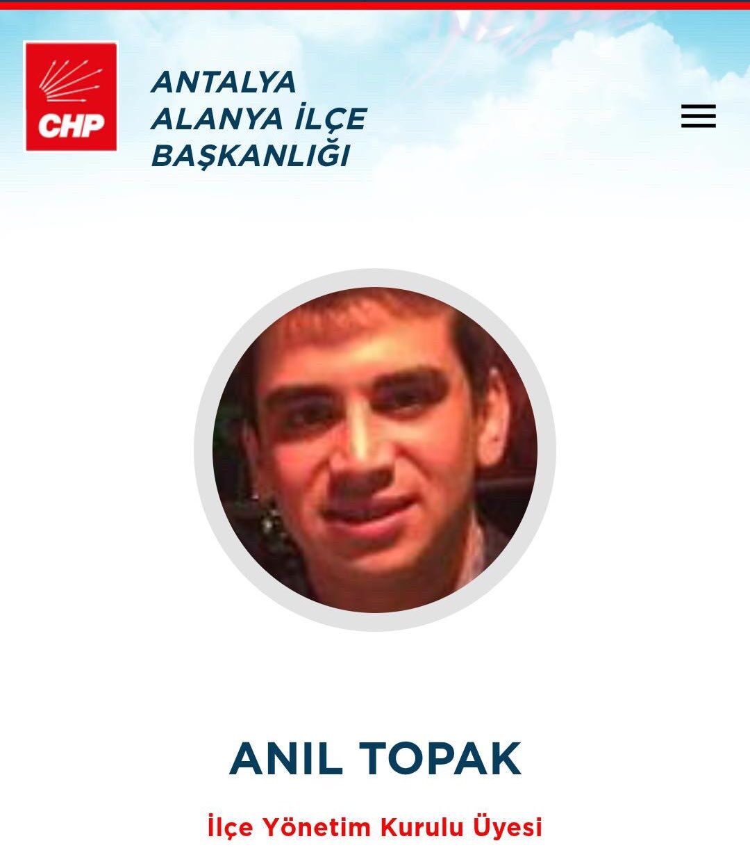 Anıl Topak Alanya Chp