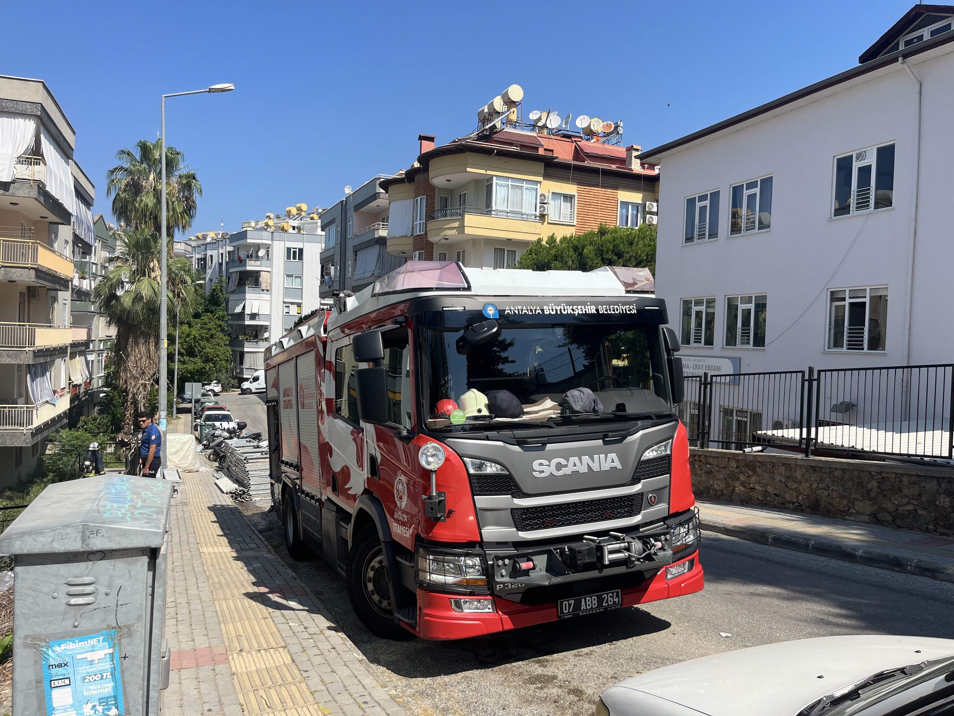 Alanya’da Apartman Dairesinde Yangın (3)