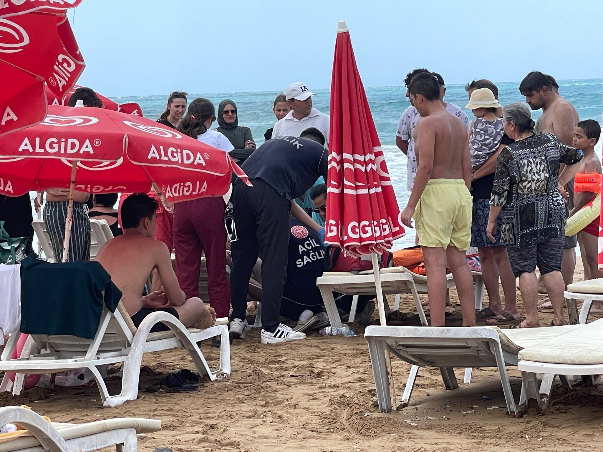 Alanya'da Denizde Korku Dolu Anlar (3)
