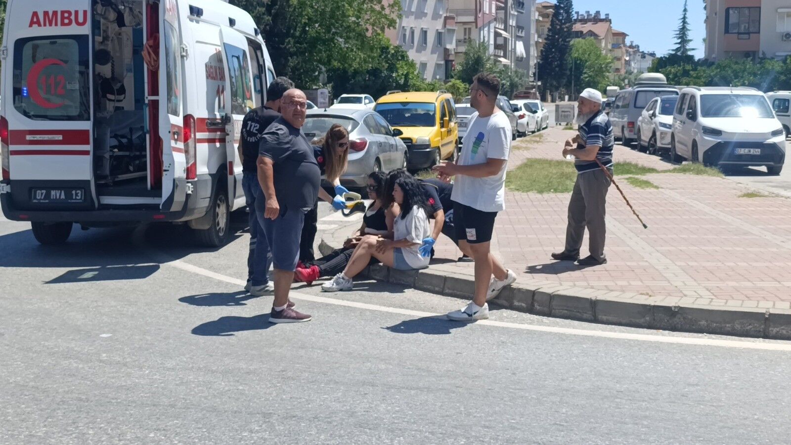 Manavgat'ta Ani Fren Sonrası Kontrolden Çıkıp Devrildi (4)