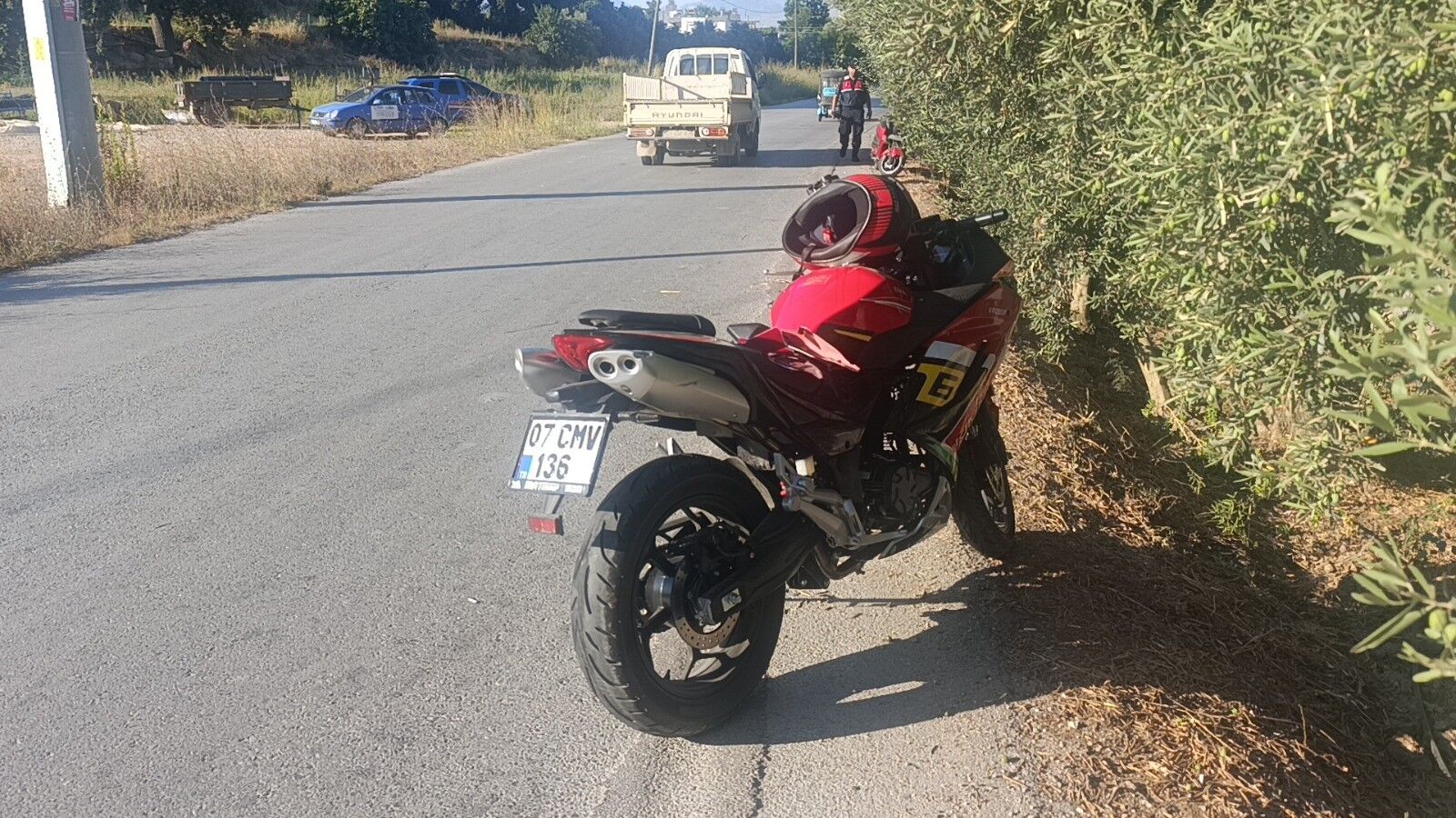 Manavgat’ta Iki Motosiklet Böyle Çarpıştı (2)