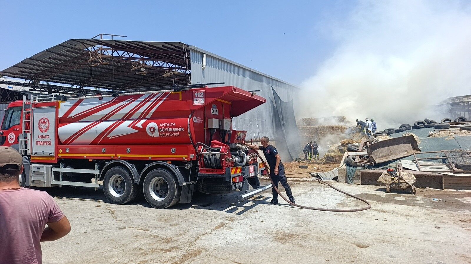 Manavgat'ta Spiral Kıvılcımı Yangına Neden Oldu (5)