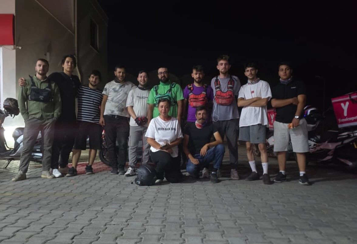 Motokuryeler Alanya'da Yangın Bölgesine Koştu (2)