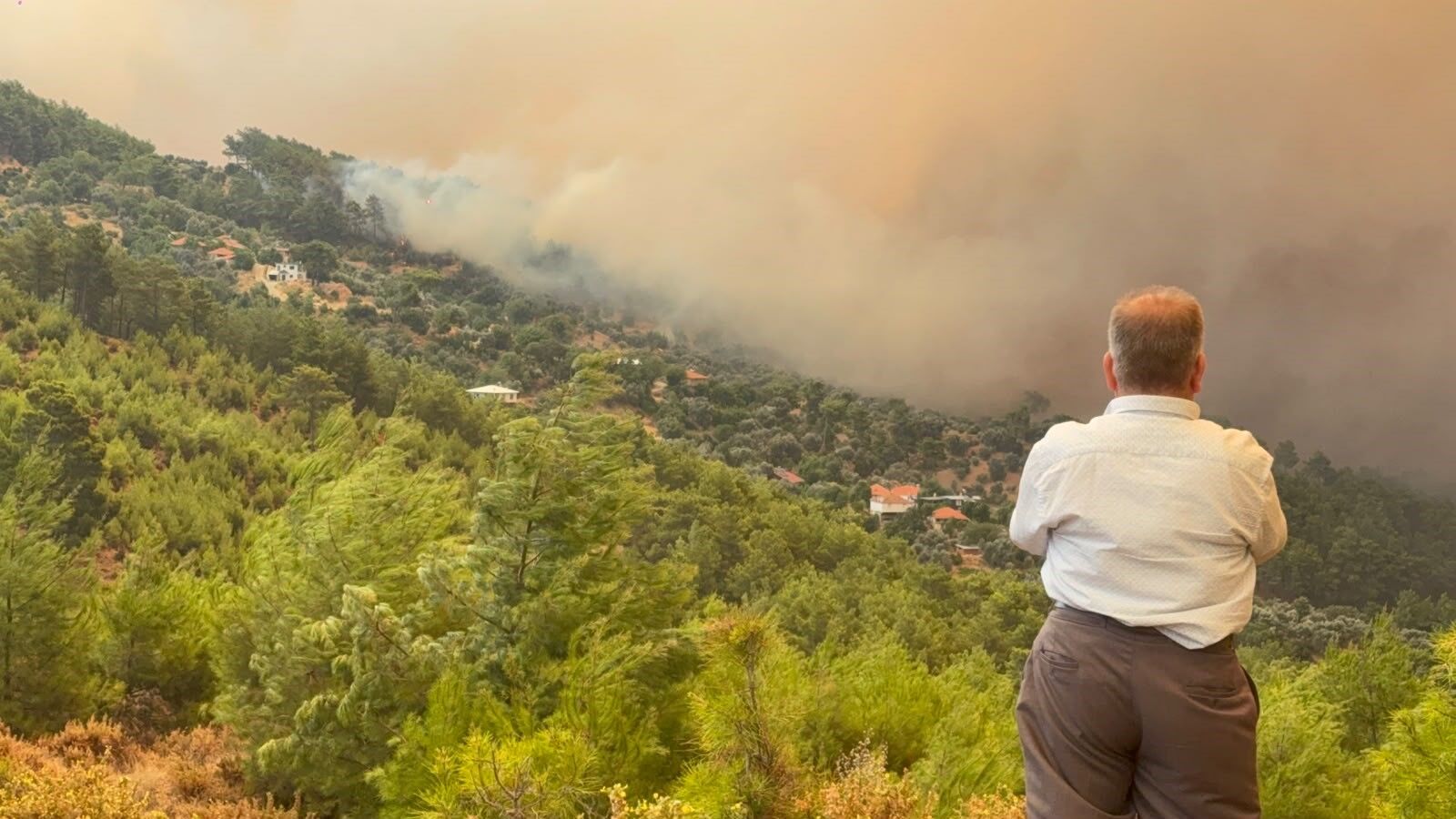 Muğla'daki Yangın Büyüyor! Yangın Fethiye Antalya Yolunu Kapattırdı (5)