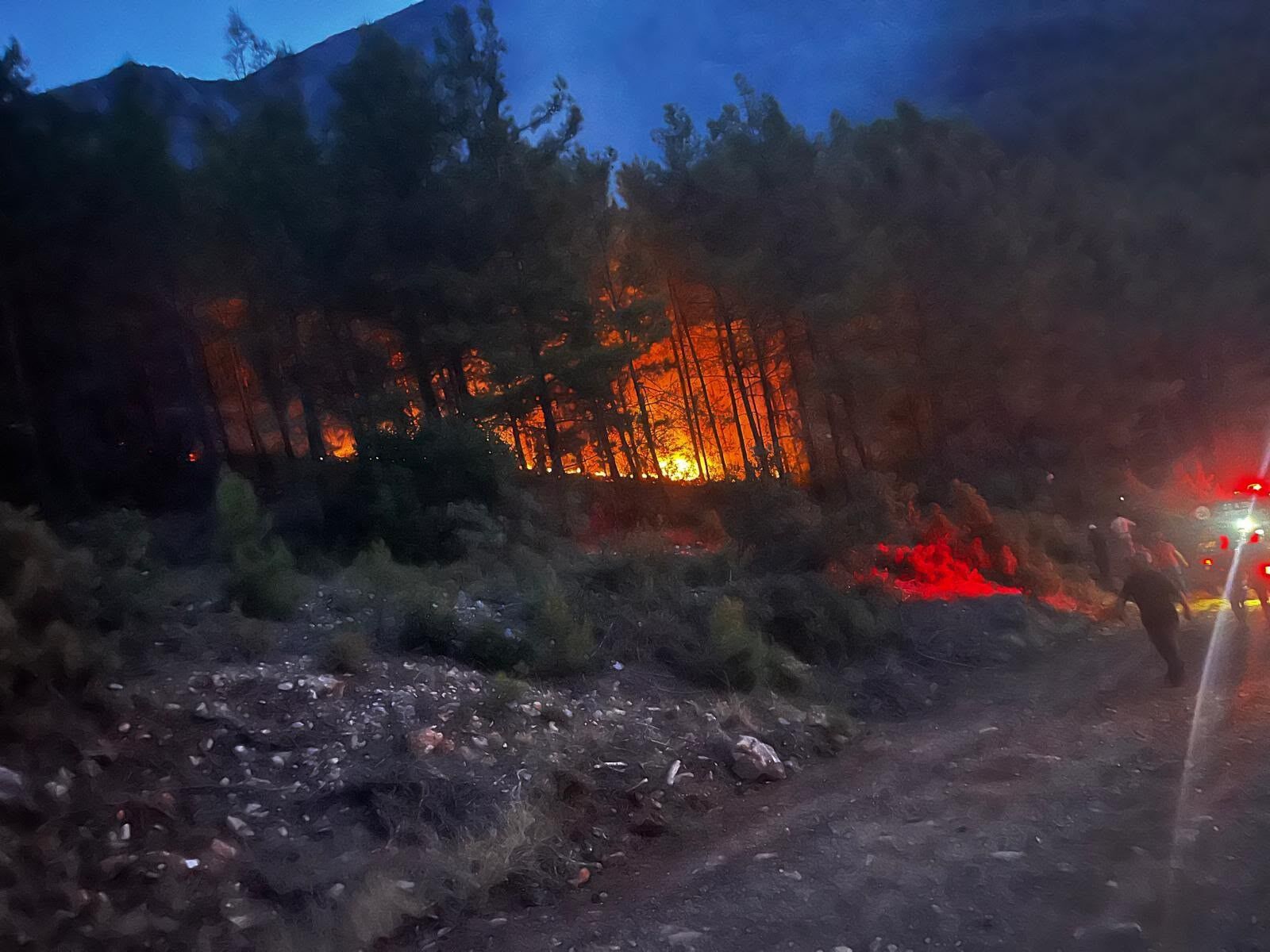 Alanya'da Gece Yarısı Korkutan Yangın! Alevler Son Anda Durduruldu (3)
