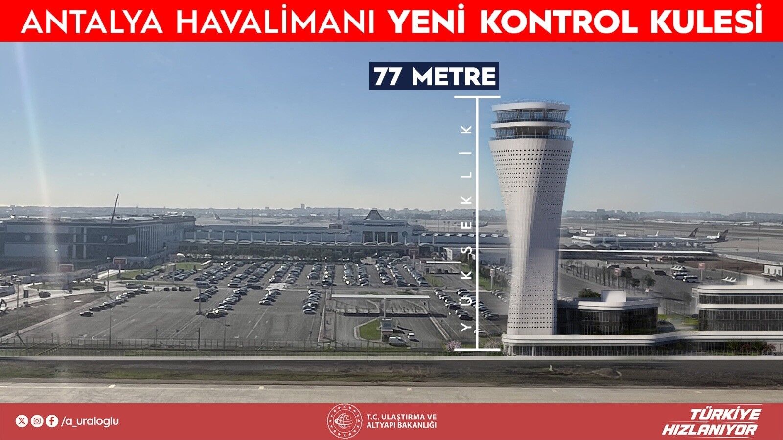 Antalya Havalimanı'nda Dev Kule Yükseliyor Yüksekliği Açıklandı (3)