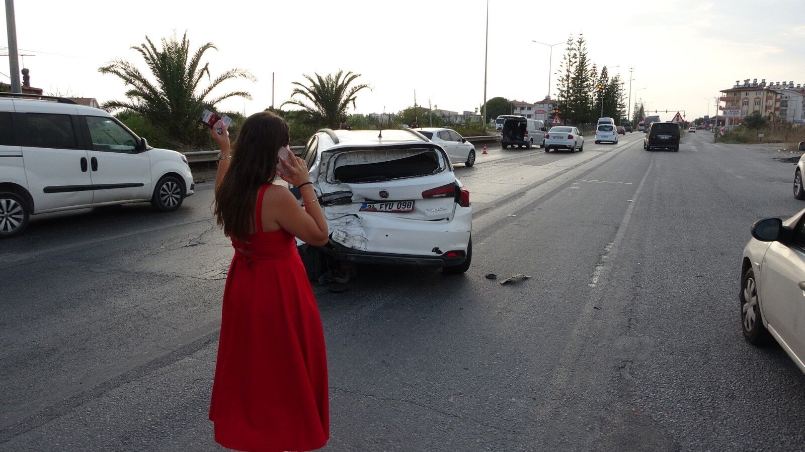Manavgat Antalya Yolunda Alkollü Sürücü Kazaya Karıştı (2)