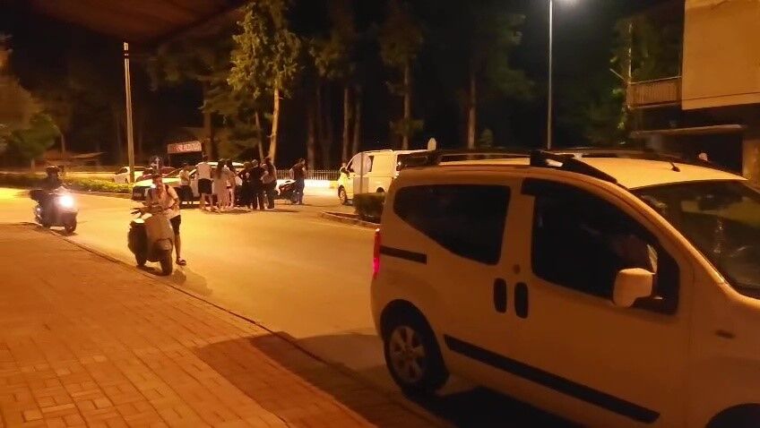 Manavgat’ta Fren Yapan Motosiklet Devrildi (2)