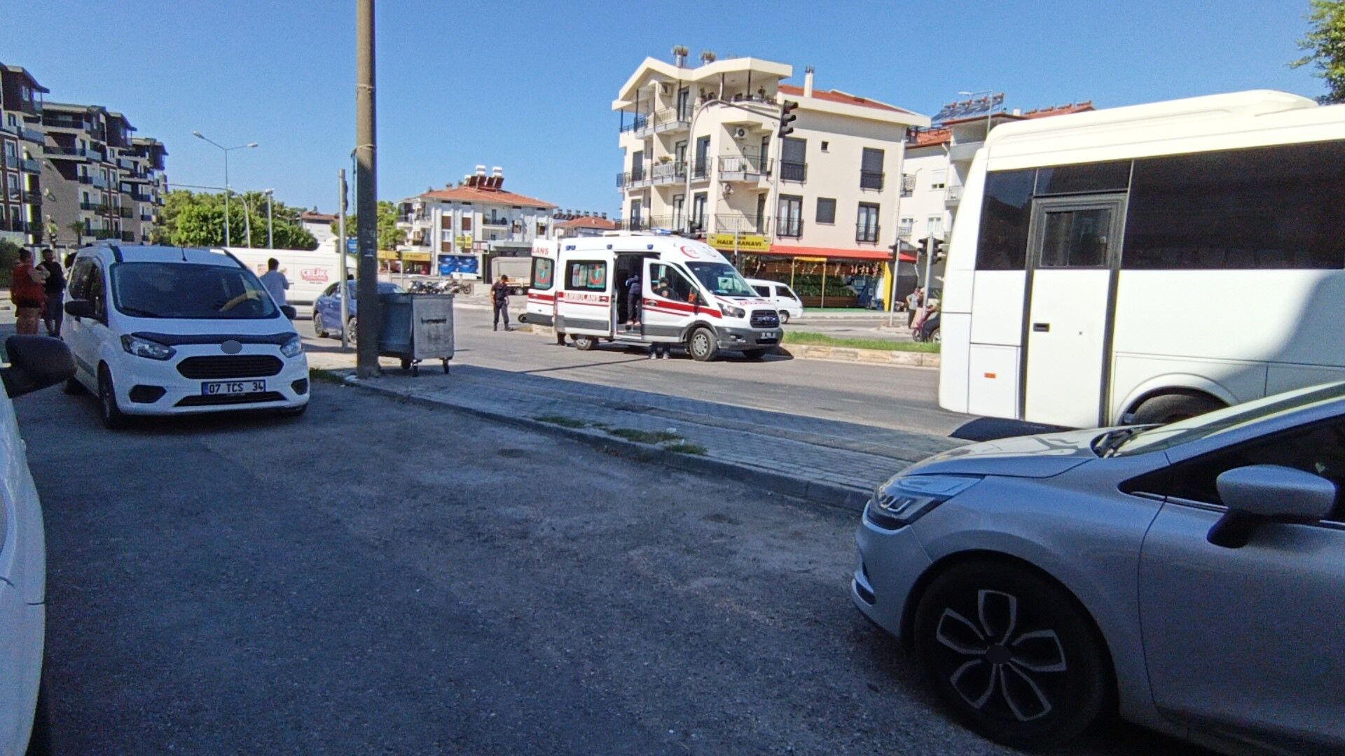 Manavgat'ta Fren Yaptı, Yolda Sürüklendi (4)