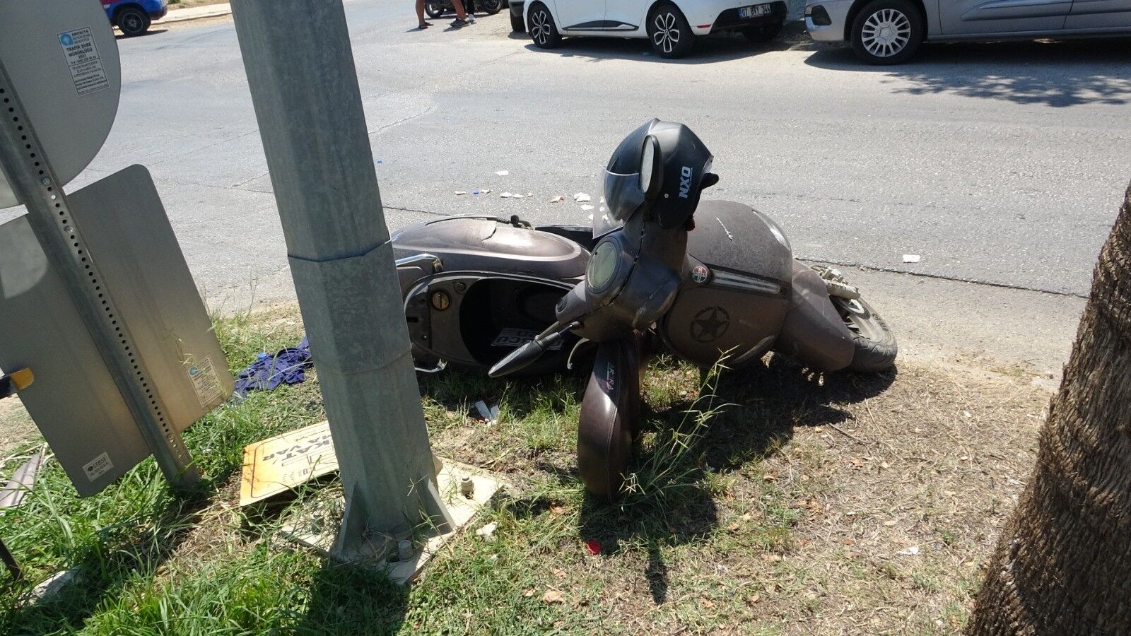 Manavgat'ta Motosiklet Sürücüsü Ağır Yaralandı (5)