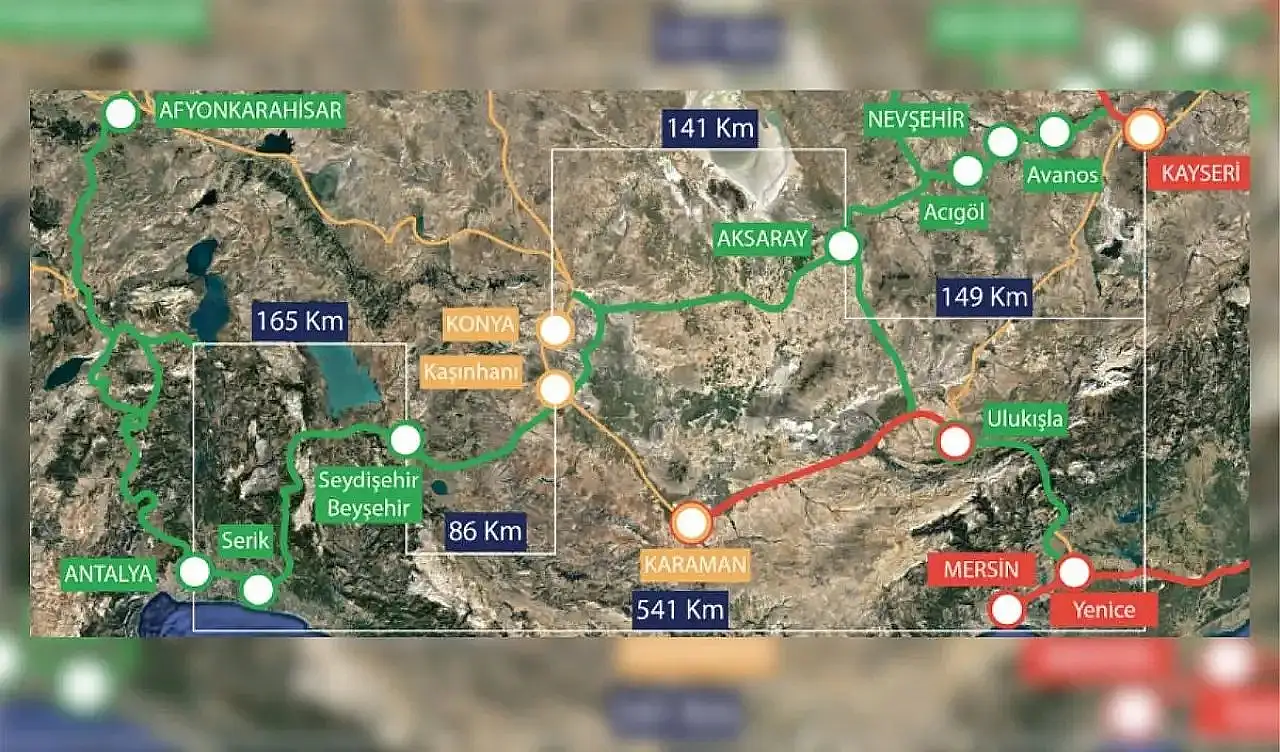 Antalya-Kayseri hızlı treninde son durum: Yol 2 saat 45 dakikaya düşecek