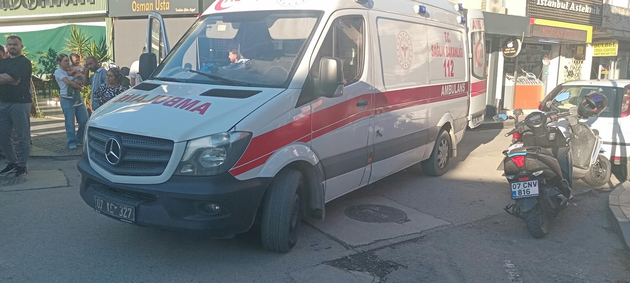 Antalya’da Motosiklet Kazası 2 Yaralı (4)