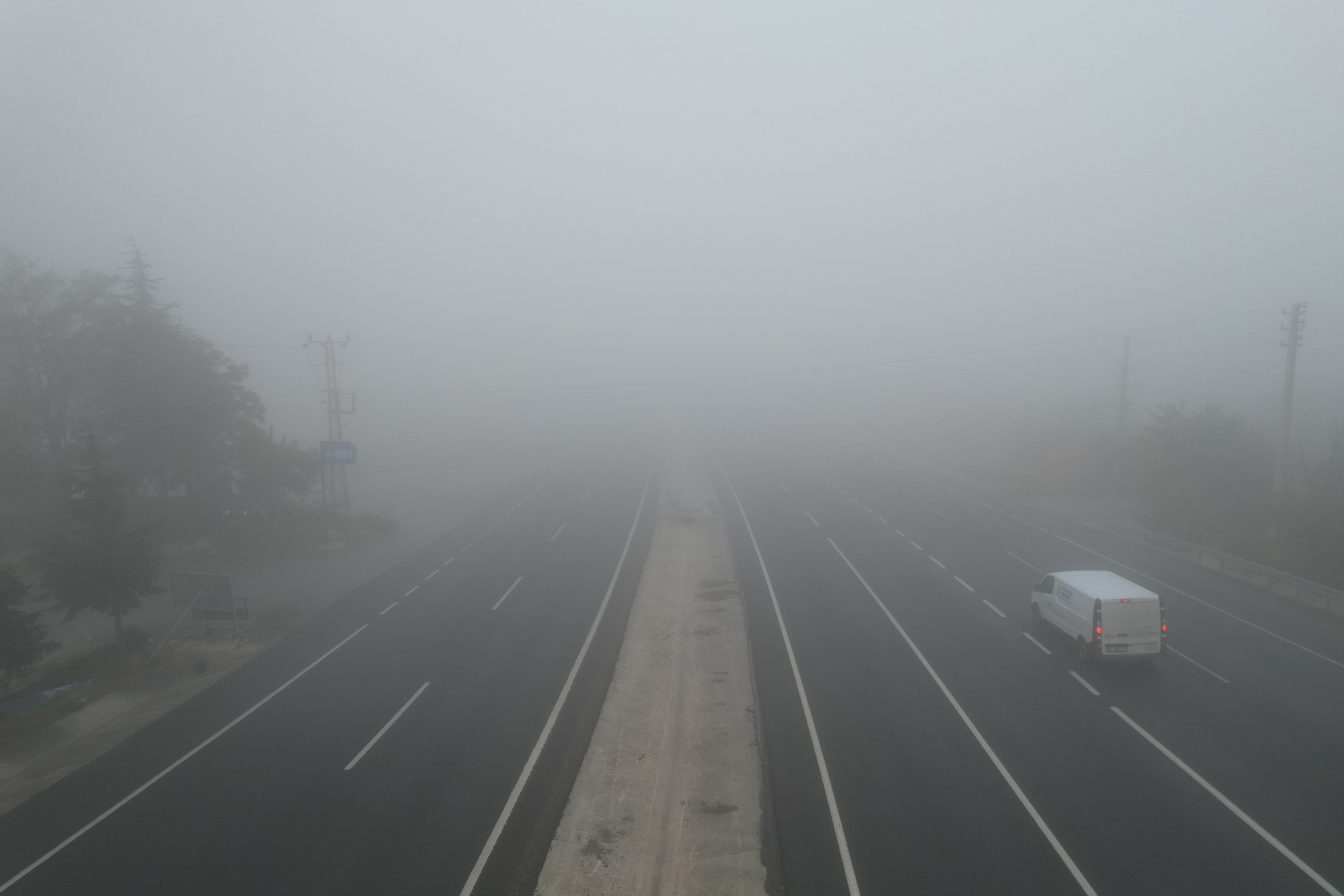 Denizli Antalya Yoluna Sis Çöktü (2)