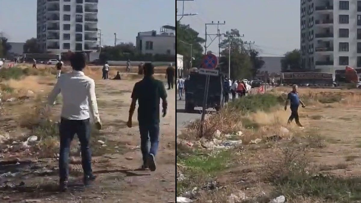 Mardin'de adliye önünde kavga çıktı: Yaralılar var