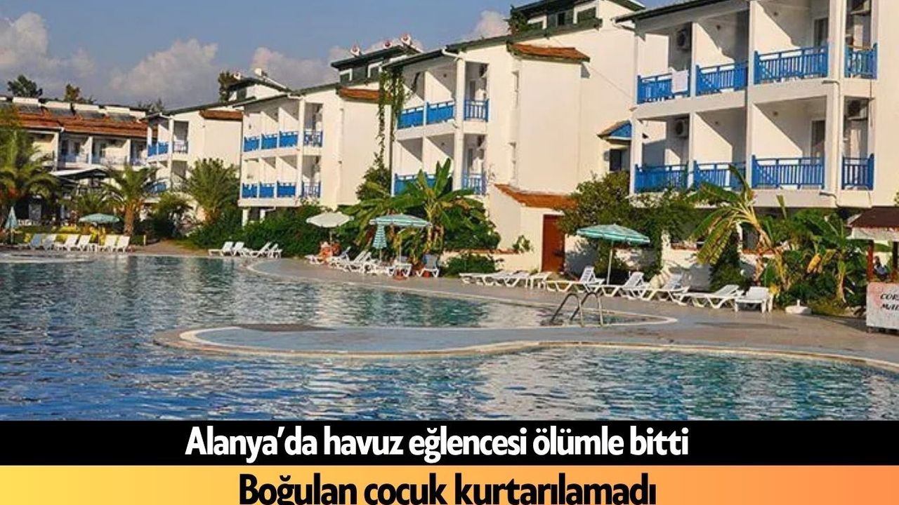 Havuzda boğulma tehlikesi geçiren çocuk hastanede öldü