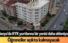 Alanya'da KYK yurtlarına bir yenisi daha ekleniyor