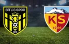 Bitlis 1916 Spor - Kayserispor maçı hangi kanalda?