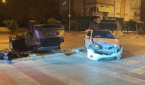 Antalya'da kaza sonrası ters döndü