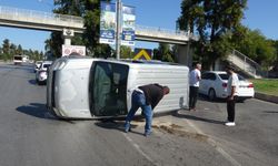 Antalya'da takla attı, burnu bile kanamadı