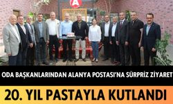 Oda başkanlarından Alanya Postası'na sürpriz ziyaret