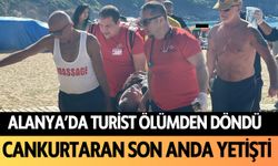 Alanya'da turist ölümden döndü: Cankurtaran son anda yetişti