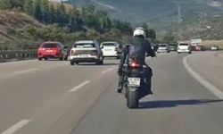 Motosiklet üzerinde dans edip herkesin canını hiçe saydı