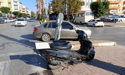 Motosiklet ve otomobilin çarpışmasında yine olan motosikletliye oldu