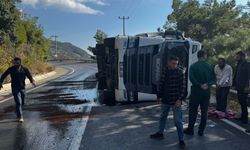 Gazipaşa'da tır yolda kaymaya başladı!