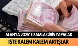 Alanya 2025'e zamla giriş yapacak: İşte kalem kalem artışlar