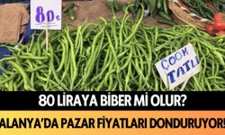 80 liraya biber mi olur? Alanya'da pazar fiyatları donduruyor