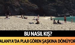 Bu nasıl kış? Alanya'da plajı gören şaşkına dönüyor