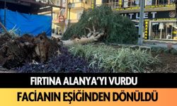 Fırtına Alanya'yı vurdu: Facianın eşiğinden dönüldü