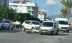 Alanya'da kazayı ucuz atlattılar