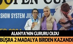 Alanya'nın gururu oldu: Büşra 2 madalya birden kazandı