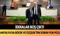 Antalya'da Özçelik ve Böcek’ten ‘sorun yok’ pozu