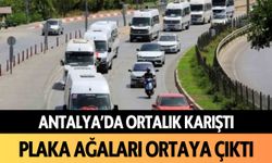 Antalya'da ortalık karıştı: Plaka ağaları ortaya çıktı