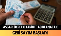 Asgari ücret o tarihte açıklanacak! Geri sayım başladı