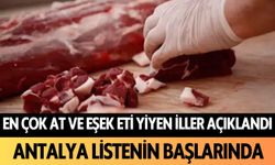 En çok at ve eşek eti yiyen iller: Antalya listenin başlarında