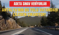Antalya'nın bu yolu vatandaşı çileden çıkarıyor! Adeta sınav veriyorlar