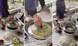 Bu nasıl yemek servisi: Görenlerin ağzı açık kaldı