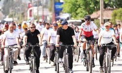 Antalya'da pedallar doğa için döndü
