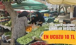 Alanya pazarında fiyatlar değişti: En ucuzu 10 TL!