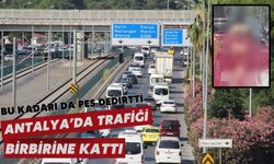 Bu kadarı da pes dedirtti: Antalya'da trafiği birbirine kattı
