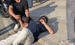 Manavgat'ta başını kaldırıma çarptı ama...