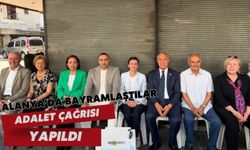Alanya'da bayramlaştılar: Adalet çağrısı yapıldı