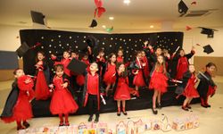 Alanya'da miniklerin mezuniyet heyecanı