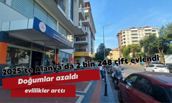2025’te Alanya’da 2 bin 248 çift evlendi