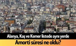 Alanya, Kaş ve Kemer listede aynı yerde: Amorti süresi ne oldu?