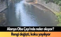 Alanya Oba Çayı'nda neler oluyor? Rengi değişti, koku yayılıyor